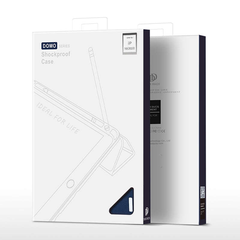 DUX DUCIS DOMO Series Luxury Smart Wake Sleep Trifold-Stand Protective Case for iPad 2022(iPad 10...