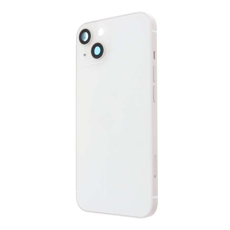 Middle Frame + Battery Door + Back Camera Lens and Bezel + Side Buttons + SIM Card Tray with Magn...