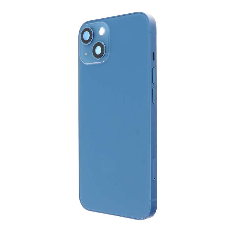 Middle Frame + Battery Door + Back Camera Lens and Bezel + Side Buttons + SIM Card Tray with Magn...