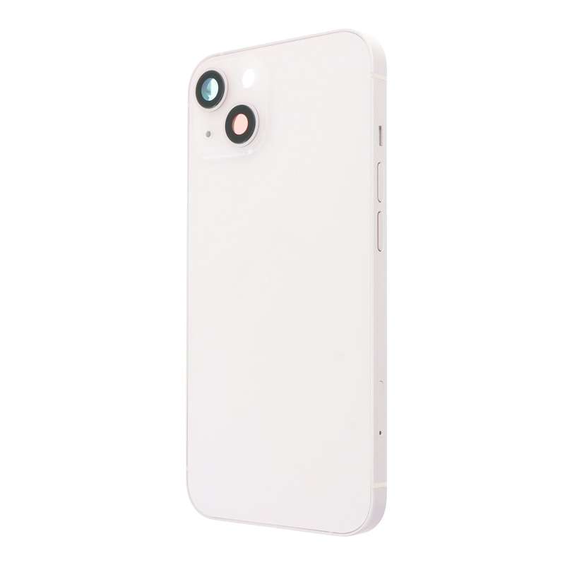 Middle Frame + Battery Door + Back Camera Lens and Bezel + Side Buttons + SIM Card Tray with Magn...