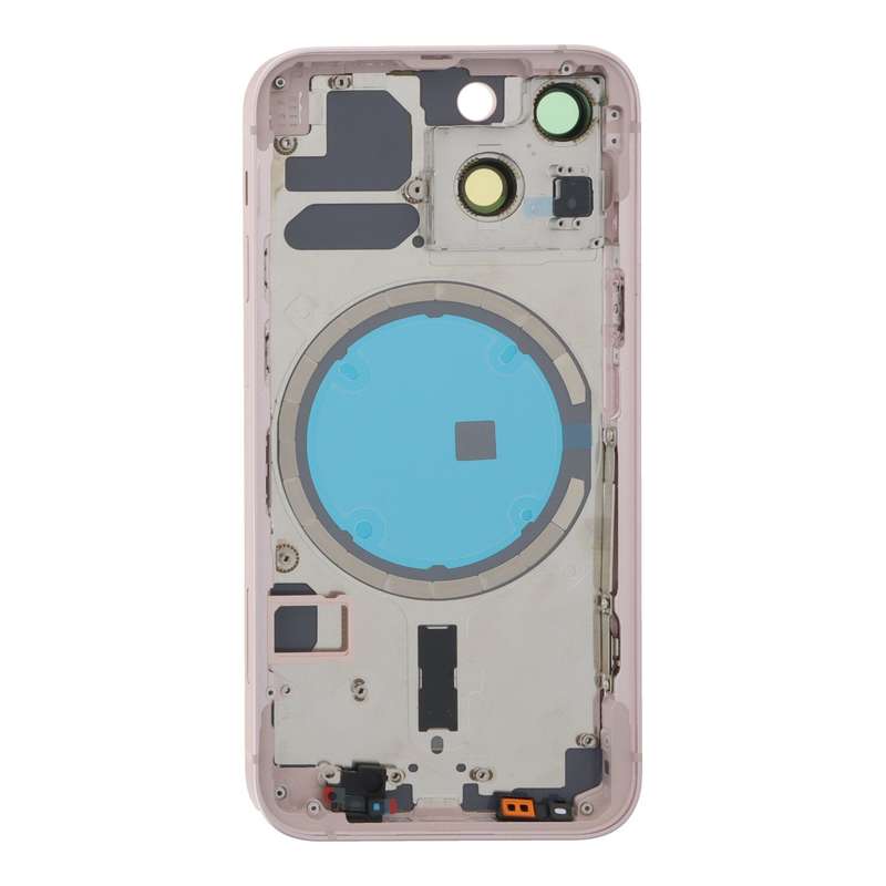 Middle Frame + Battery Door + Back Camera Lens and Bezel + Side Buttons + SIM Card Tray with Magn...