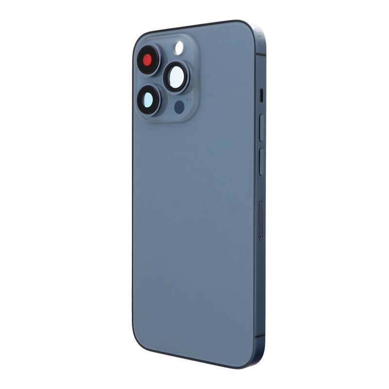 Middle Frame + Battery Door + Back Camera Lens and Bezel + Side Buttons + SIM Card Tray with Magn...