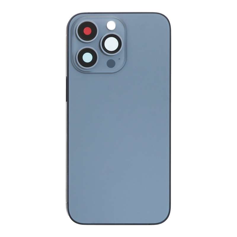 Middle Frame + Battery Door + Back Camera Lens and Bezel + Side Buttons + SIM Card Tray with Magn...