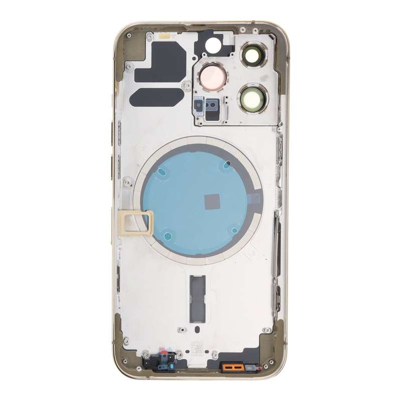 Middle Frame + Battery Door + Back Camera Lens and Bezel + Side Buttons + SIM Card Tray with Magn...