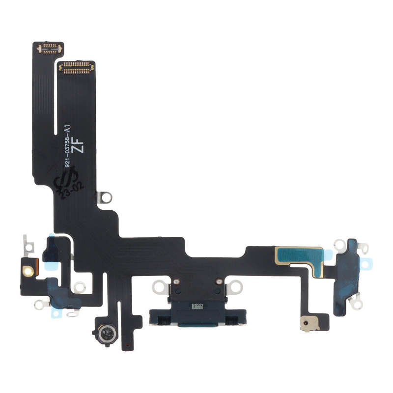Charging Port Flex Cable for iPhone 14 Black HQ
