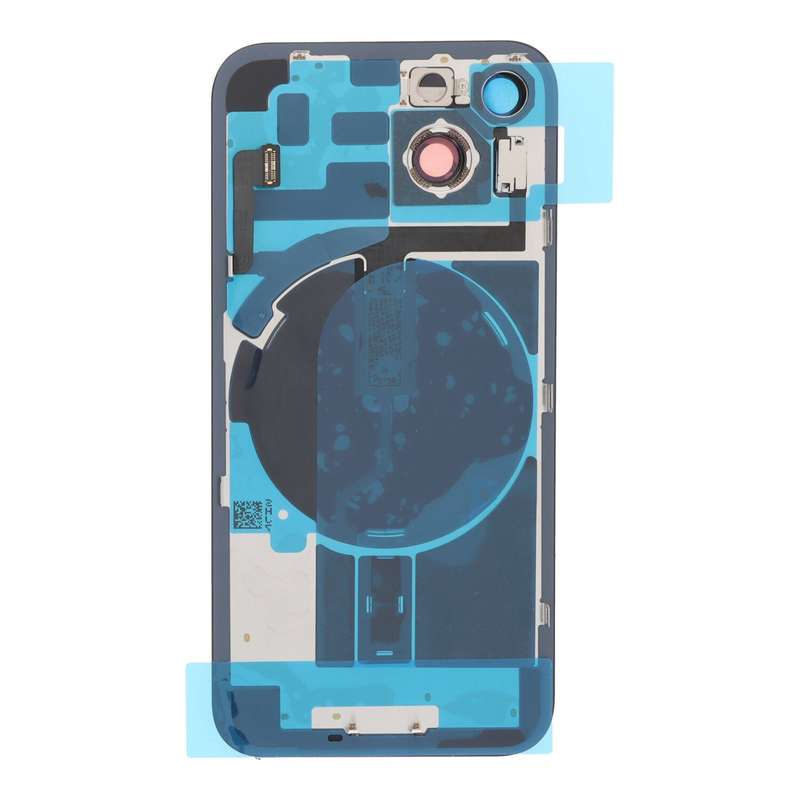 Battery Door + Back Camera Lens and Bezel with Magnetism Ring+Metal Plate+Wireless Charger Chip+F...