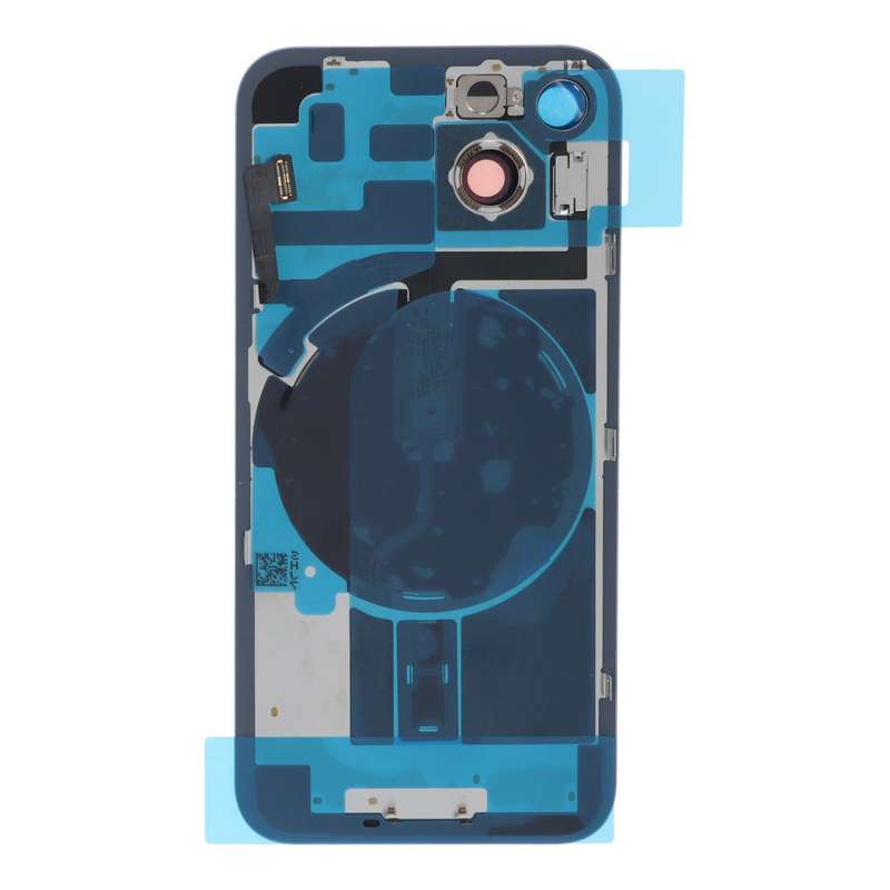 Battery Door + Back Camera Lens and Bezel with Magnetism Ring+Metal Plate+Wireless Charger Chip+F...