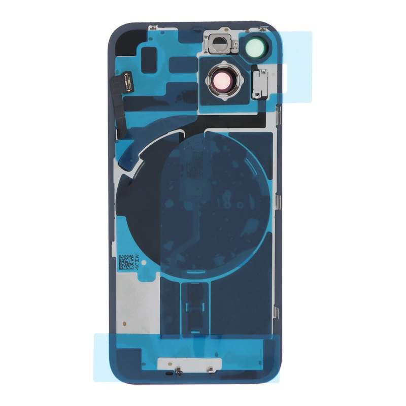 Battery Door + Back Camera Lens and Bezel with Magnetism Ring+Metal Plate+Wireless Charger Chip+F...