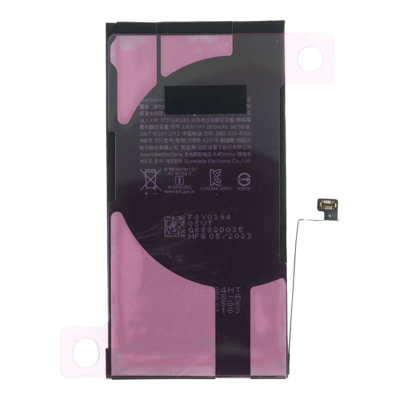 A2479 2815mAh Battery + Battery Adhesive for iPhone 12/12 Pro OEM