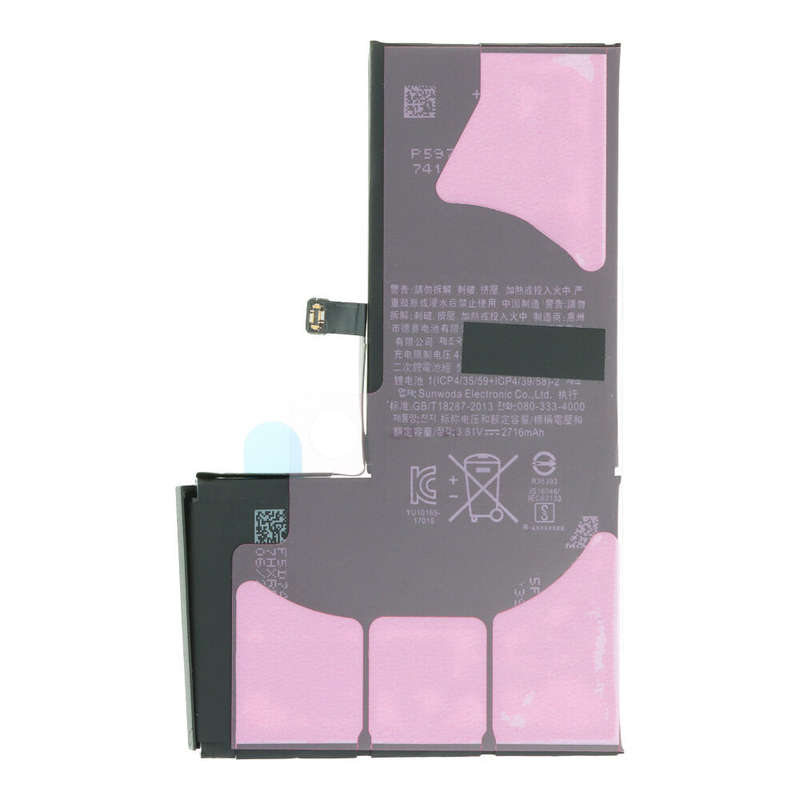 616-00346/616-00351/616-00354 2716mAh Battery + Battery Adhesive for iPhone X OEM