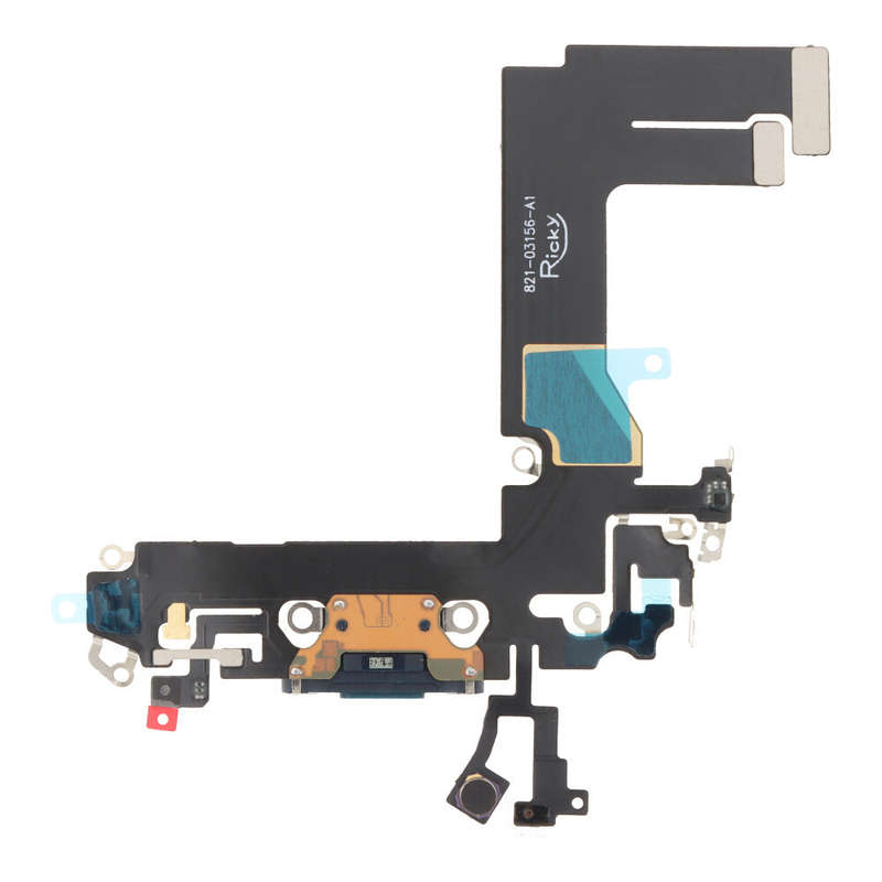 Charging Port Flex Cable for iPhone 13 Mini 5.4" Black without Logo OEM