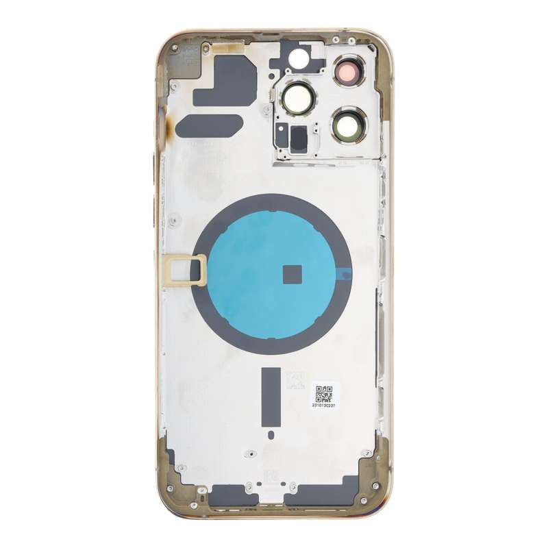 Middle Frame + Battery Door + Back Camera Lens and Bezel + Side Buttons + SIM Card Tray with Magn...
