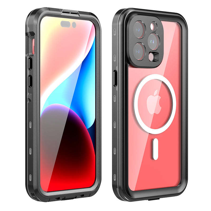 Redpepper IP68 Waterproof Shockproof Case for iPhone 15 Pro Max Black