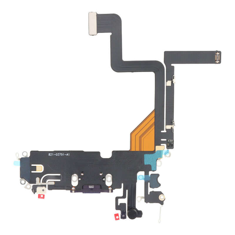 Charging Port Flex Cable for iPhone 14 Pro Purple without Logo OEM