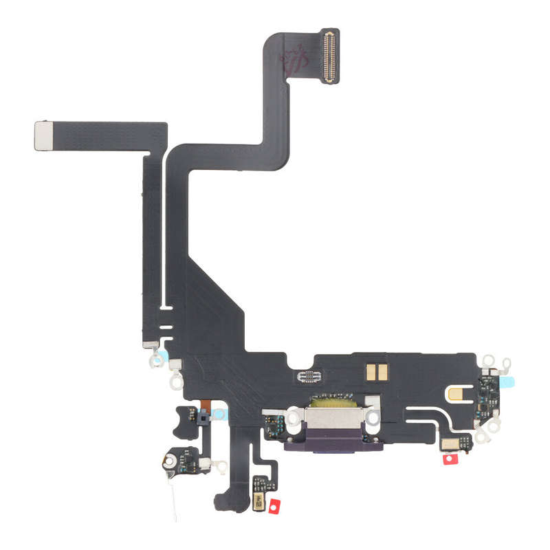 Charging Port Flex Cable for iPhone 14 Pro Purple without Logo OEM