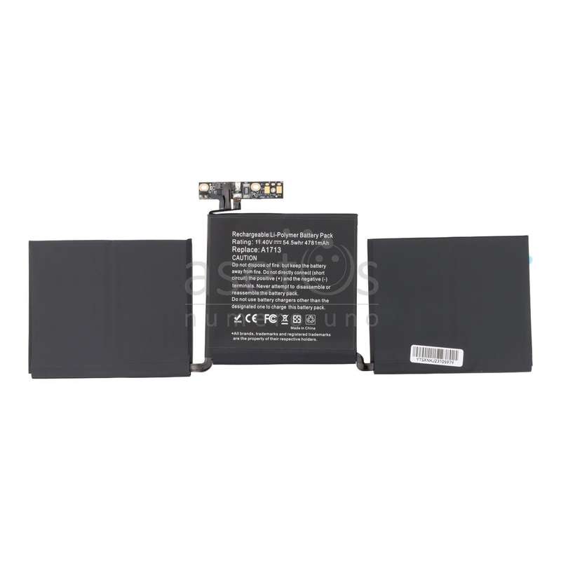 A1713 Battery + Battery Adhesive for MacBook Pro 13.3" A1708 2016 OEM without Logo