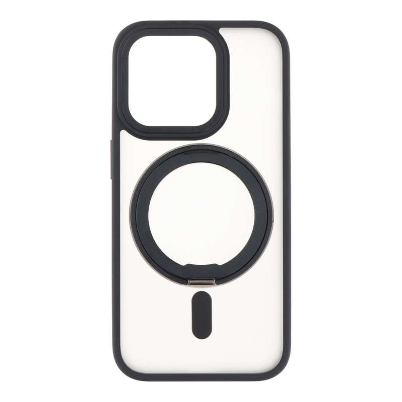 360° Rotate Ring Stand Magnetic Cover Case for iPhone 15 Pro Max Transparentfor iPhone 15 Pro Ma...