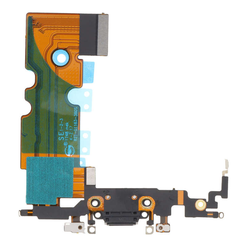 Charging Port Flex Cable for iPhone SE 2022 Black HQ