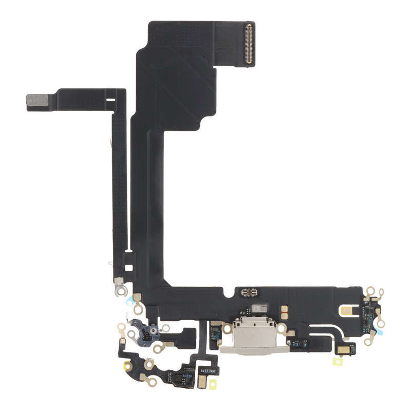 Charging Port Flex Cable for iPhone 15 Pro Max White Titanium OEM