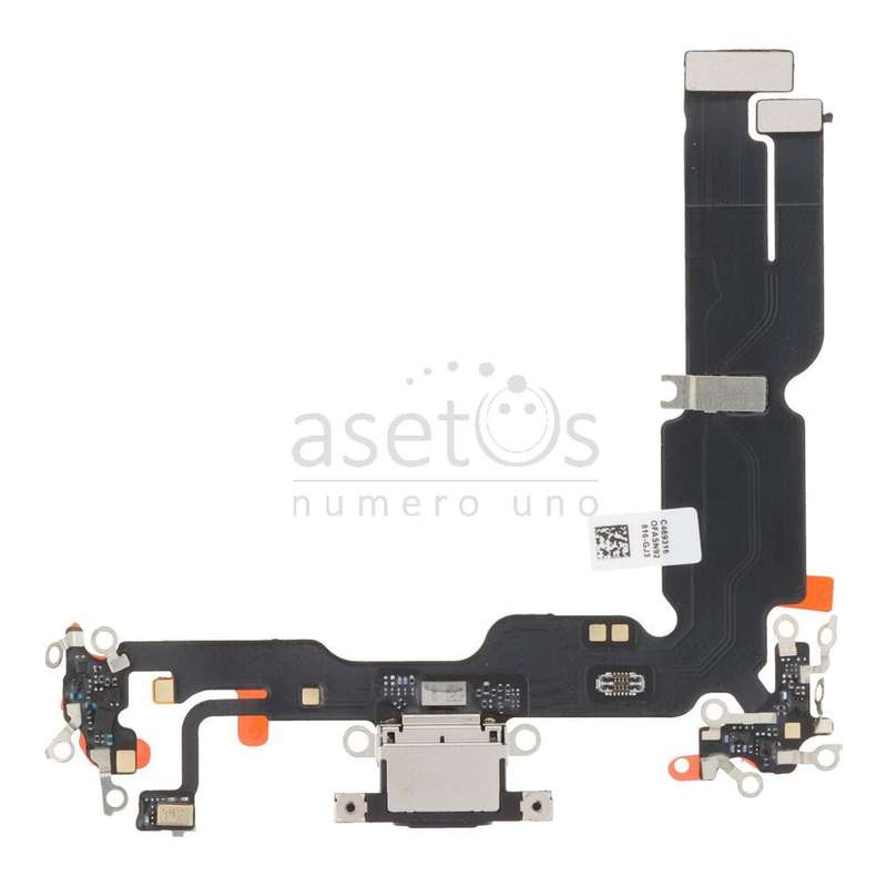 Charging Port Flex Cable for iPhone 15 Plus Black OEM