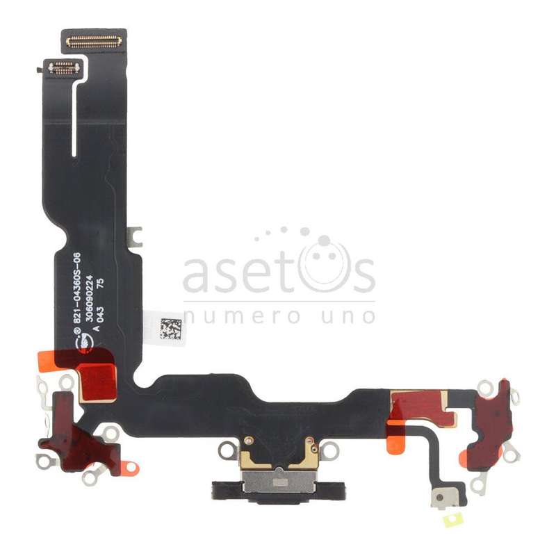 Charging Port Flex Cable for iPhone 15 Plus Black OEM