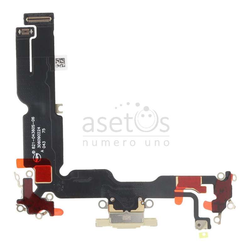 Charging Port Flex Cable for iPhone 15 Plus Yellow OEM
