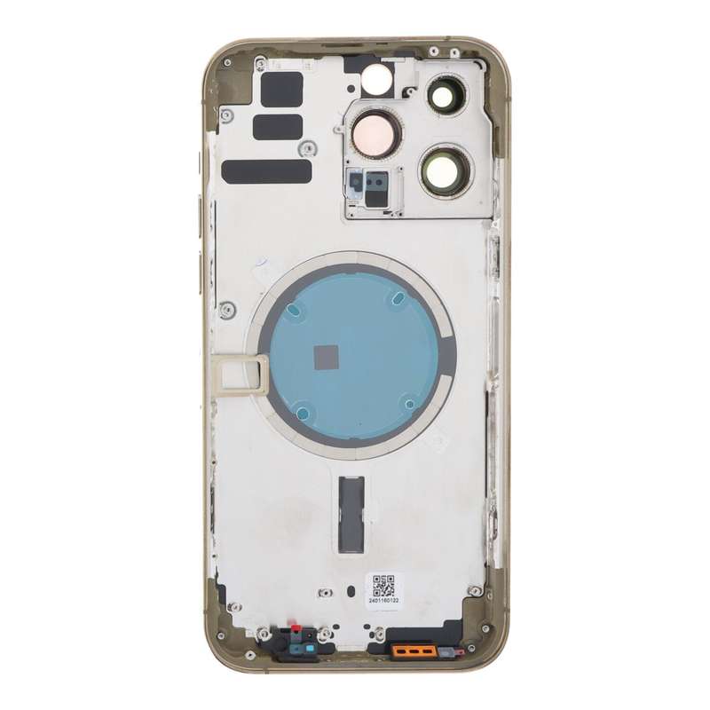 Middle Frame + Battery Door + Back Camera Lens and Bezel + Side Buttons + SIM Card Tray with Magn...