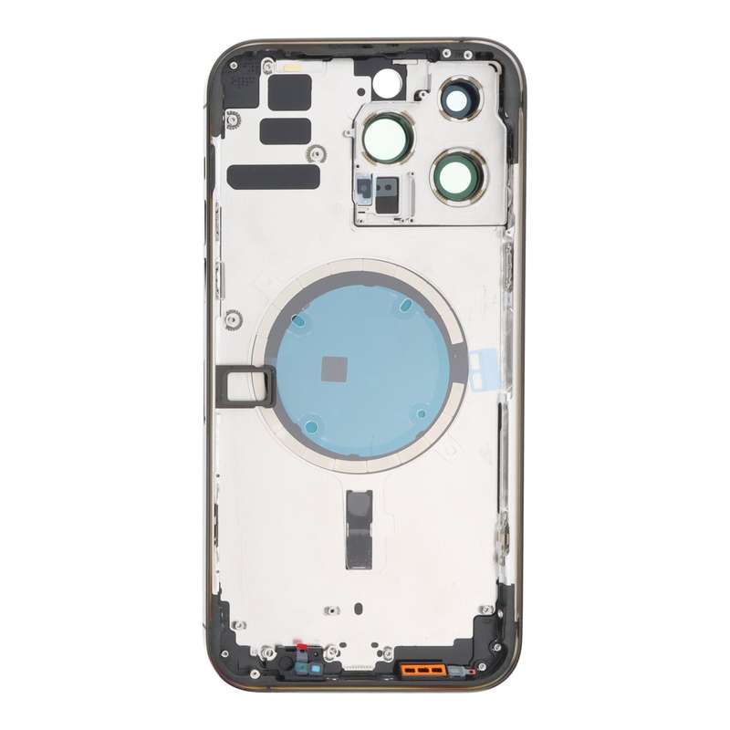 Middle Frame + Battery Door + Back Camera Lens and Bezel + Side Buttons + SIM Card Tray with Magn...