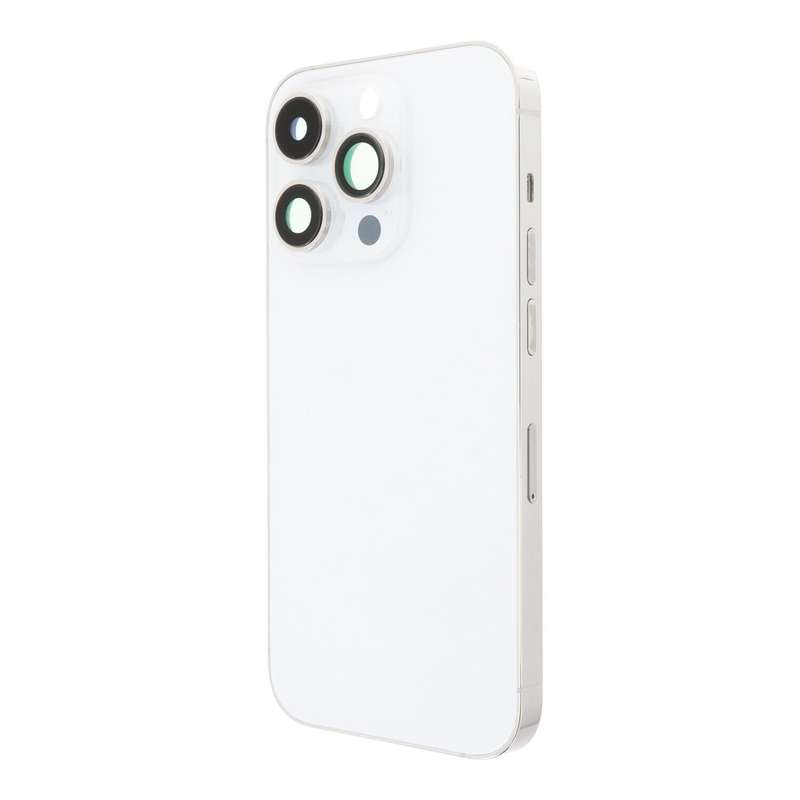 Middle Frame + Battery Door + Back Camera Lens and Bezel + Side Buttons + SIM Card Tray with Magn...