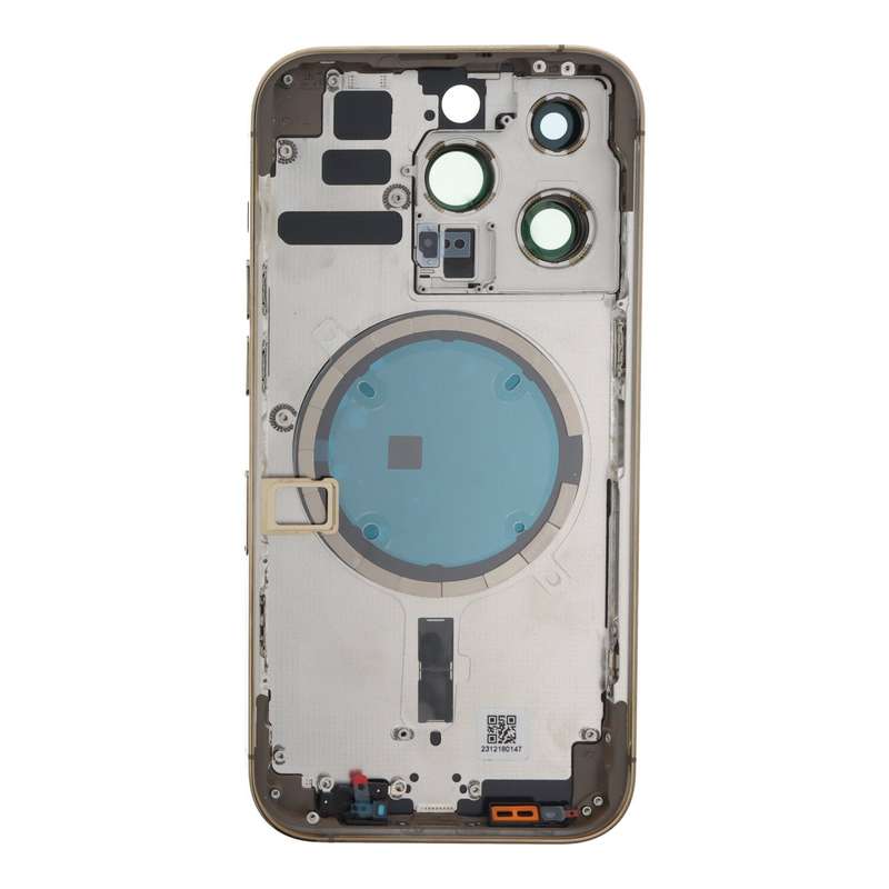 Middle Frame + Battery Door + Back Camera Lens and Bezel + Side Buttons + SIM Card Tray with Magn...
