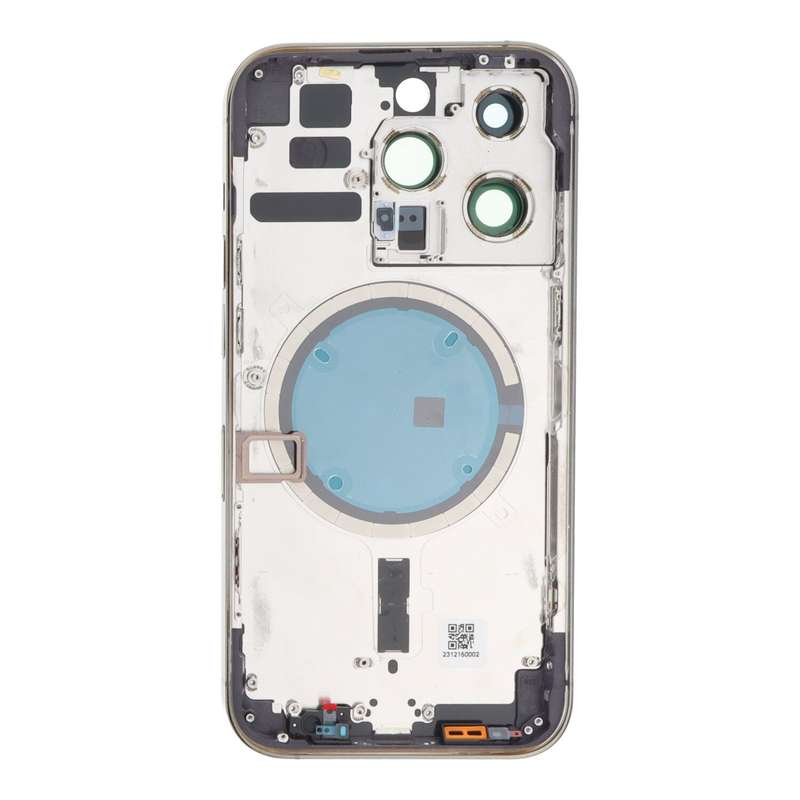 Middle Frame + Battery Door + Back Camera Lens and Bezel + Side Buttons + SIM Card Tray with Magn...