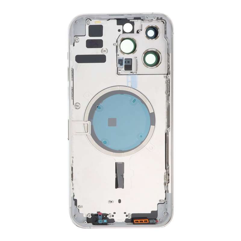 Middle Frame + Battery Door + Back Camera Lens and Bezel + Side Buttons + SIM Card Tray with Magn...