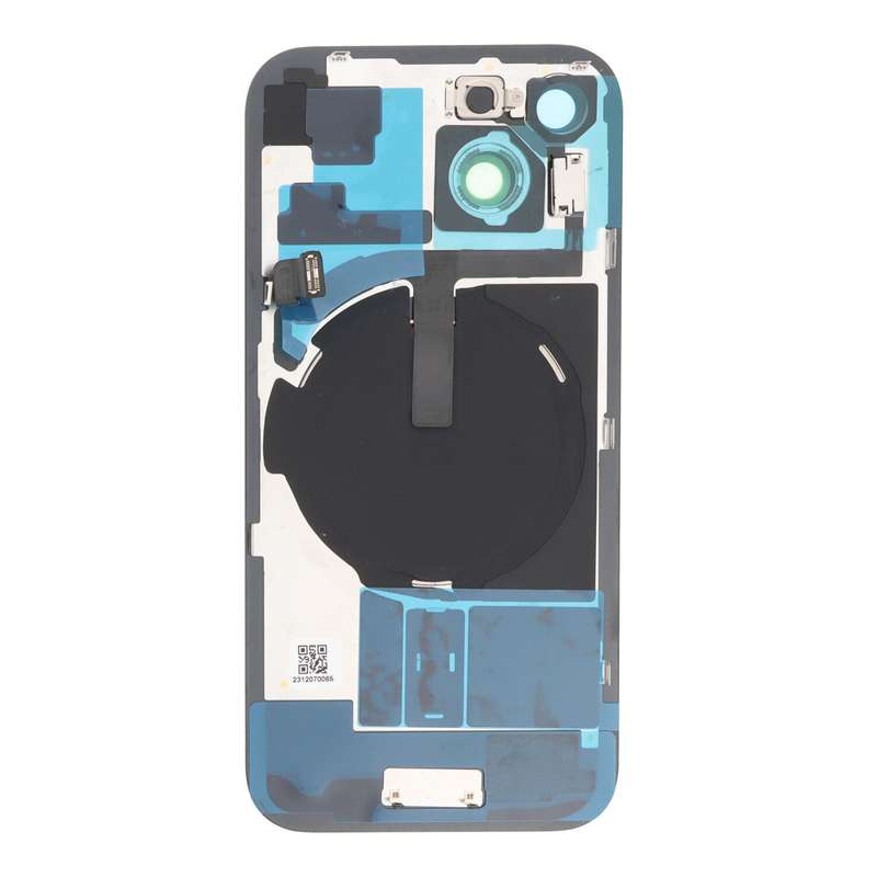 Battery Door + Back Camera Lens and Bezel with Magnetism Ring+Metal Plate+Wireless Charger Chip+F...