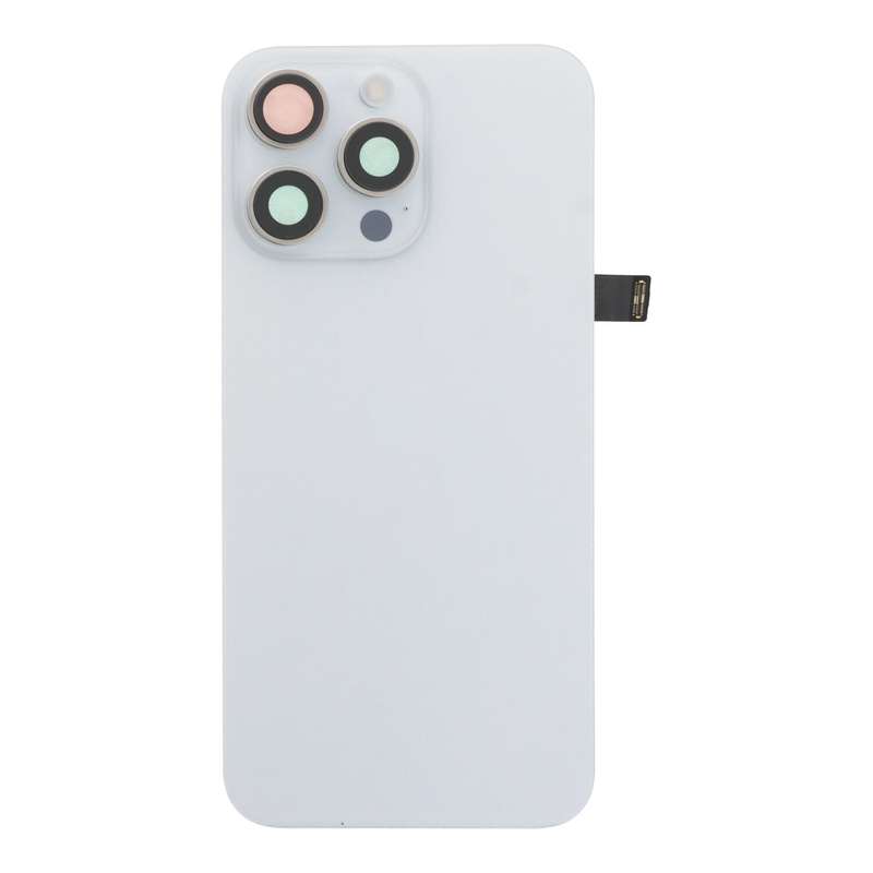 Battery Door + Back Camera Lens and Bezel with Magnetism Ring+Metal Plate+Wireless Charger Chip+F...