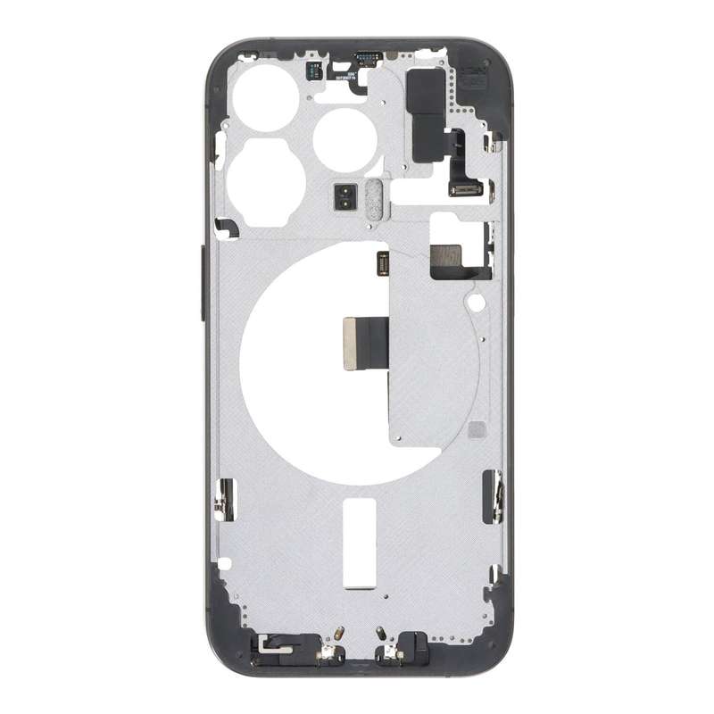 Middle Frame Assembly for iPhone 15 Pro A3101/A3102 European Version Black Titanium OEM
