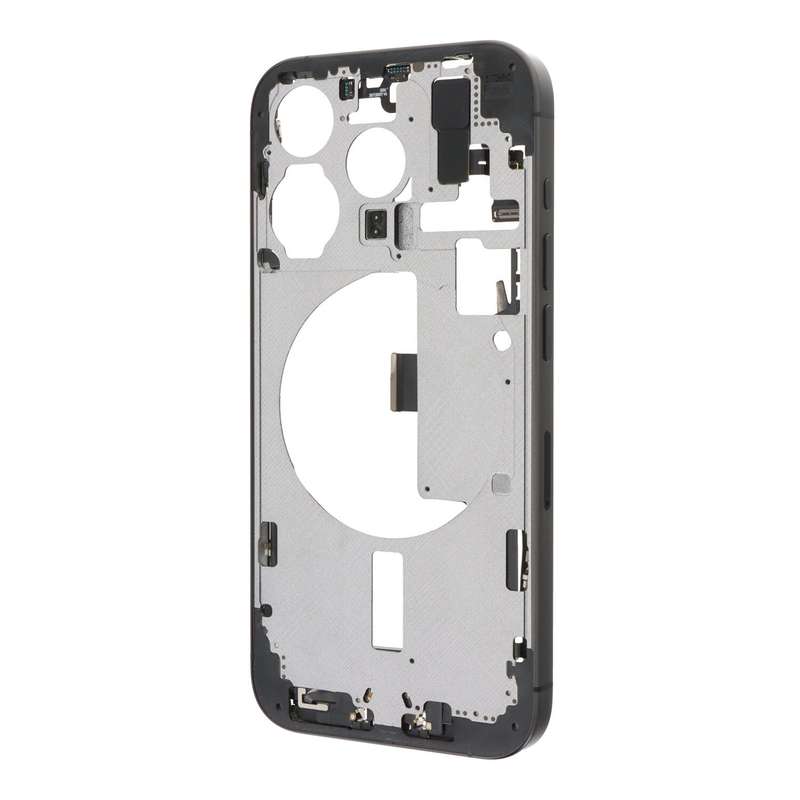 Middle Frame Assembly for iPhone 15 Pro A3101/A3102 European Version Black Titanium OEM