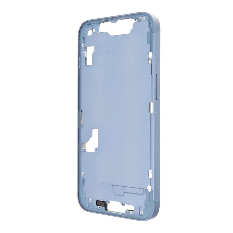 Middle Frame with Side Key+Side Rails+Card Tray+Speaker Anti-Dust Mesh for iPhone 14 European Ver...