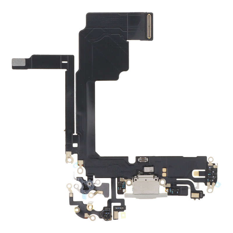 Charging Port Flex Cable for iPhone 15 Pro White Titanium OEM