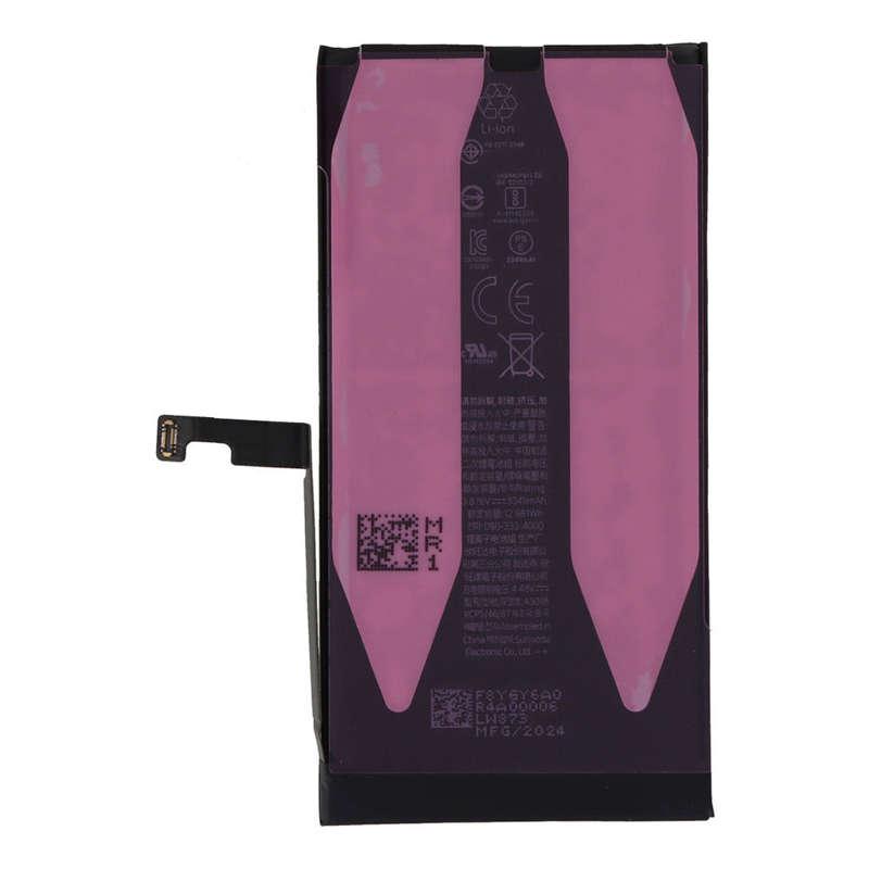 A3018 3349mAh Battery + Battery Adhesive for iPhone 15 OEM without Logo