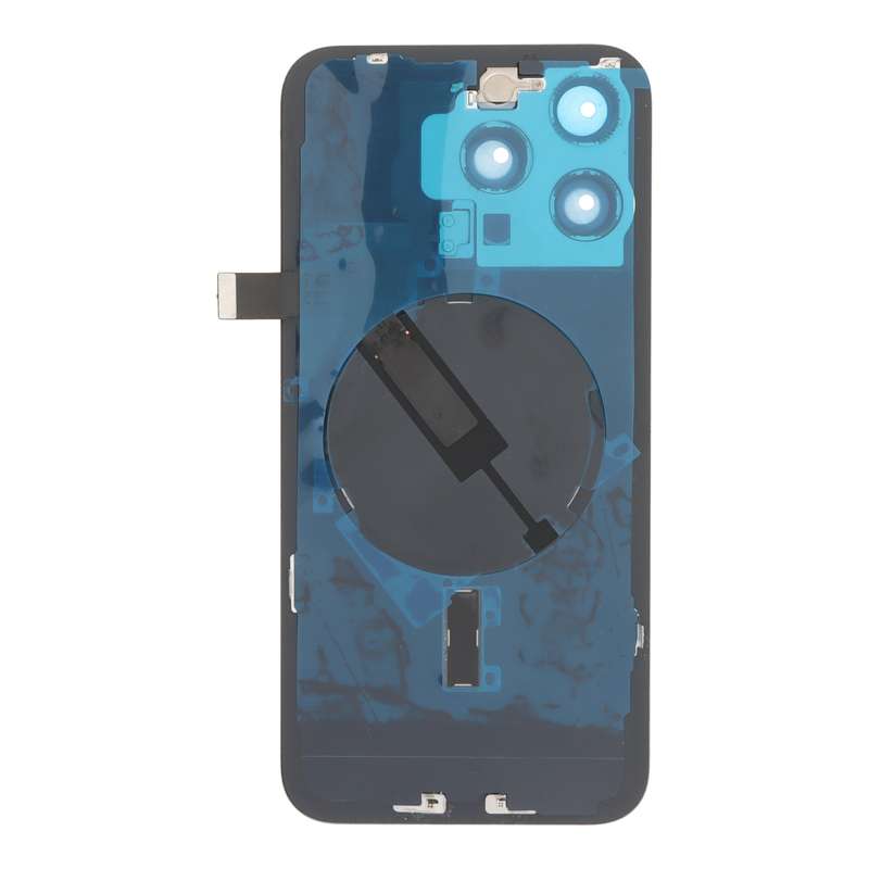 Battery Door + Back Camera Lens and Bezel with Magnetism Ring+Metal Plate+Wireless Charger Chip+F...