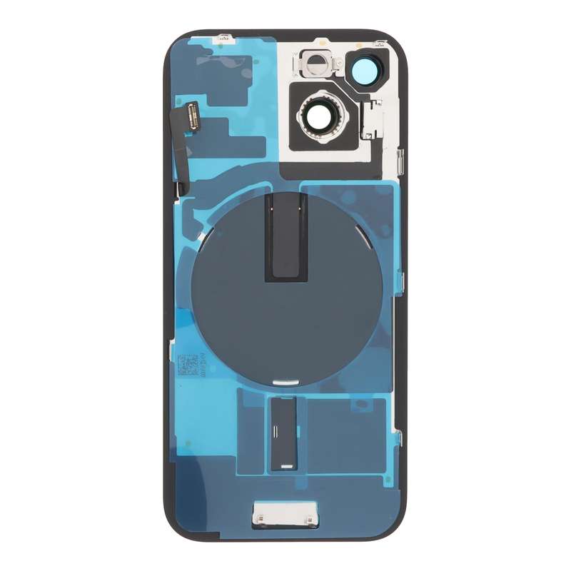 Battery Door + Back Camera Lens and Bezel with Magnetism Ring+Metal Plate+Wireless Charger Chip+F...