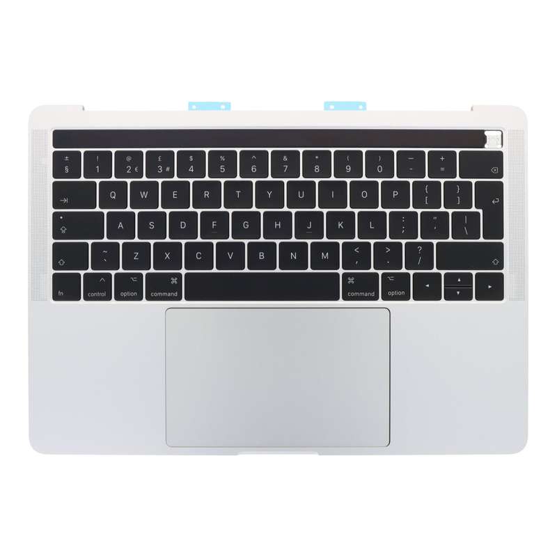 Keyboard With C Shell and Touch Board for MacBook Pro 13.3" A1706 UK Version 2016-2017 Silver Ori