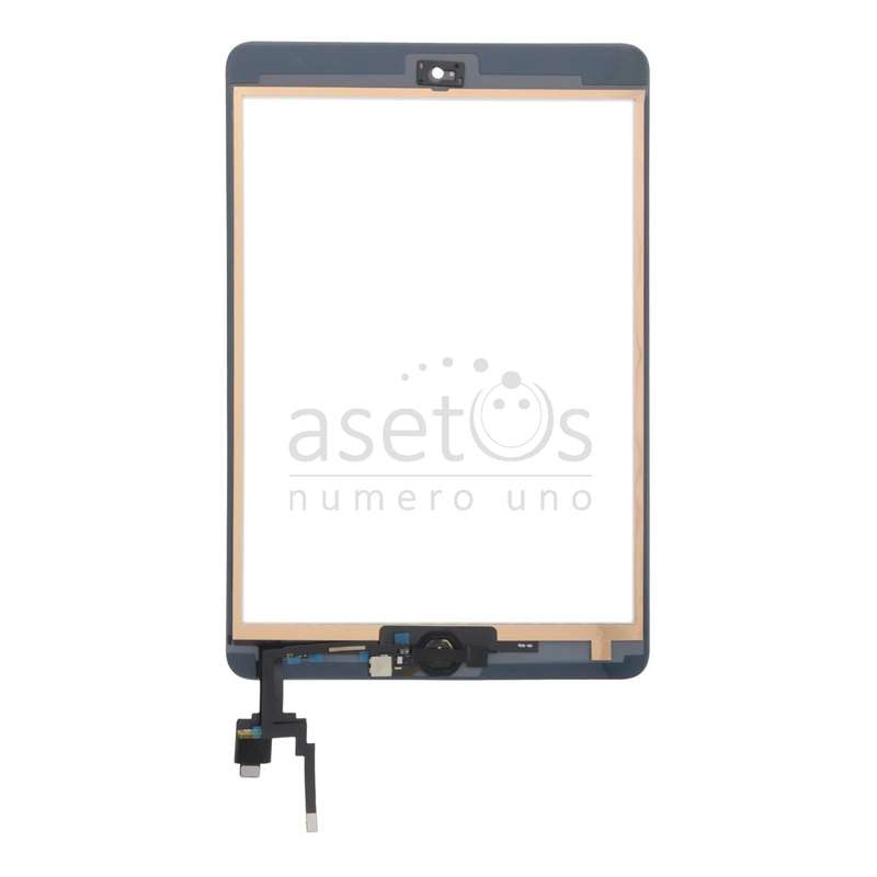 Touch Screen + Touch Screen Adhesive with Home Button Flex Cable for iPad Mini 3 White OEM