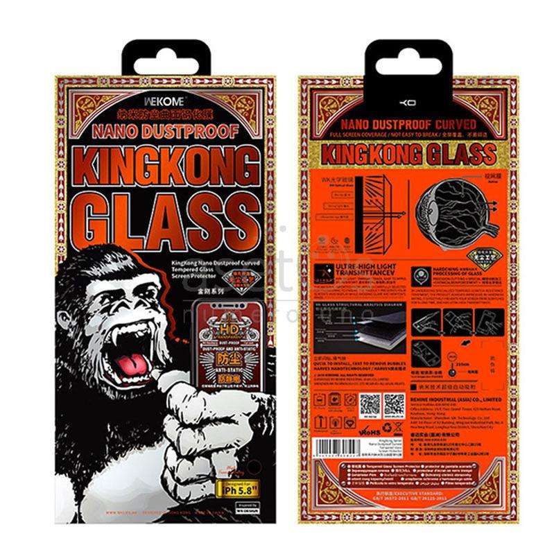 WEKOME WTP-029 KingKong Series Nano Dustproof Curved Tempered Glass Screen Protector for iPhone 1...