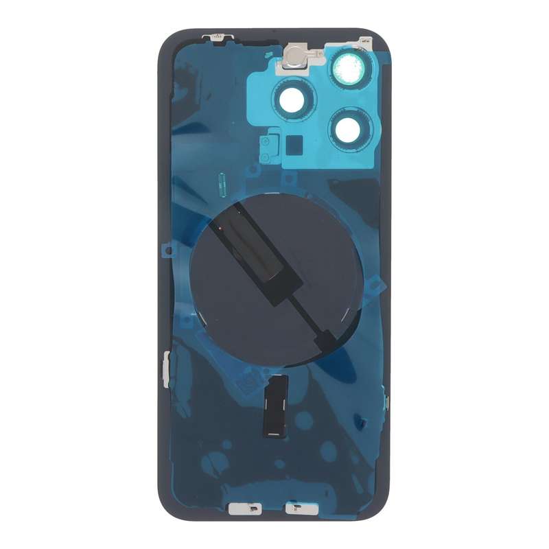 Battery Door + Back Camera Lens and Bezel with Magnetism Ring+Metal Plate+Wireless Charger Chip+F...