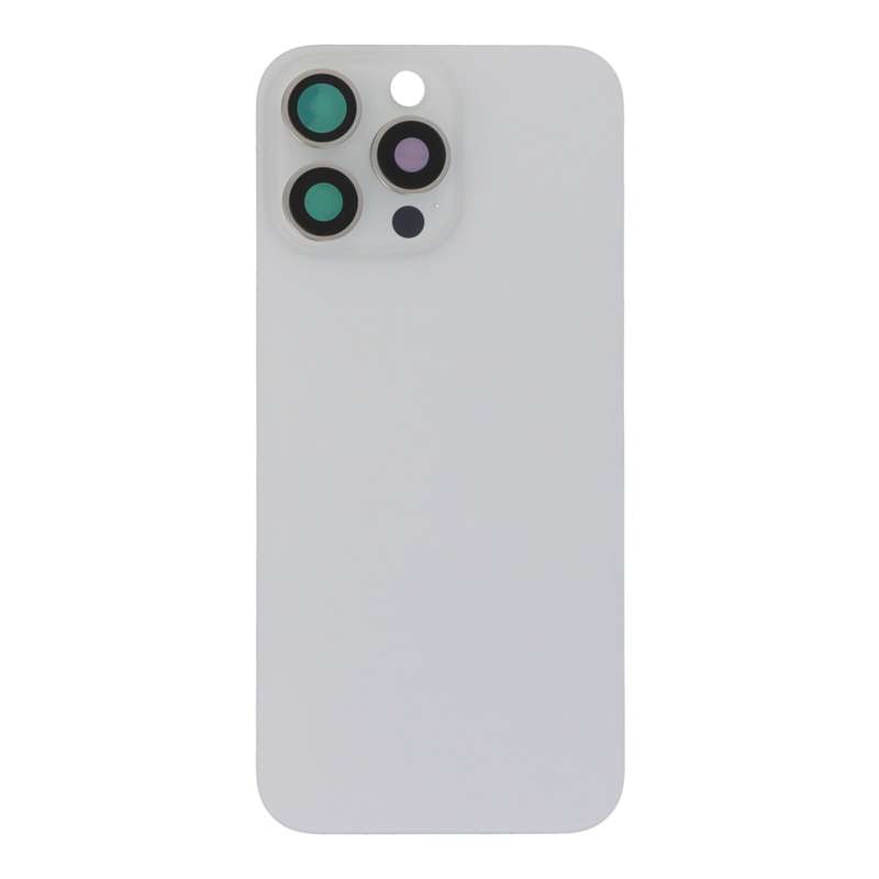 Battery Door + Back Camera Lens and Bezel with Magnetism Ring+Metal Plate for iPhone 16 Pro Max W...
