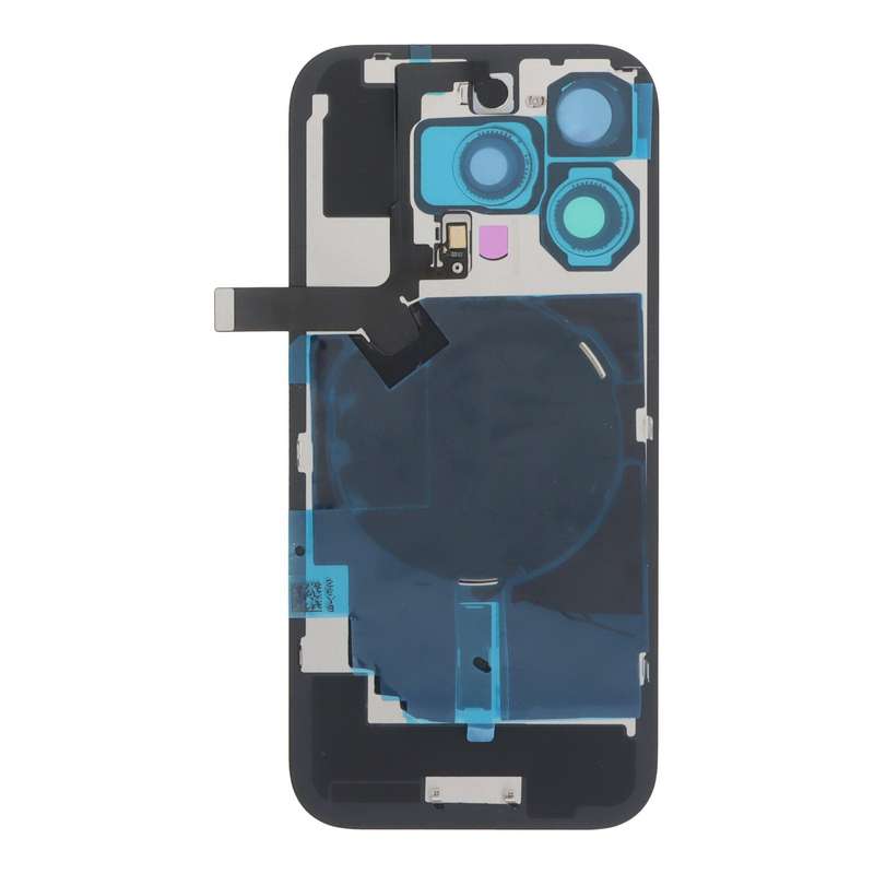 Battery Door + Back Camera Lens and Bezel with Magnetism Ring+Metal Plate+Wireless Charger Chip+F...