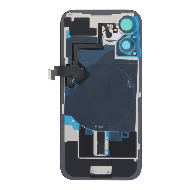 Battery Door + Back Camera Lens and Bezel with Magnetism Ring+Metal Plate+Wireless Charger Chip+F...