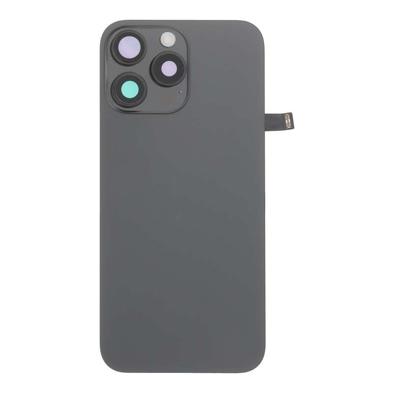 Battery Door + Back Camera Lens and Bezel with Magnetism Ring+Metal Plate+Wireless Charger Chip+F...