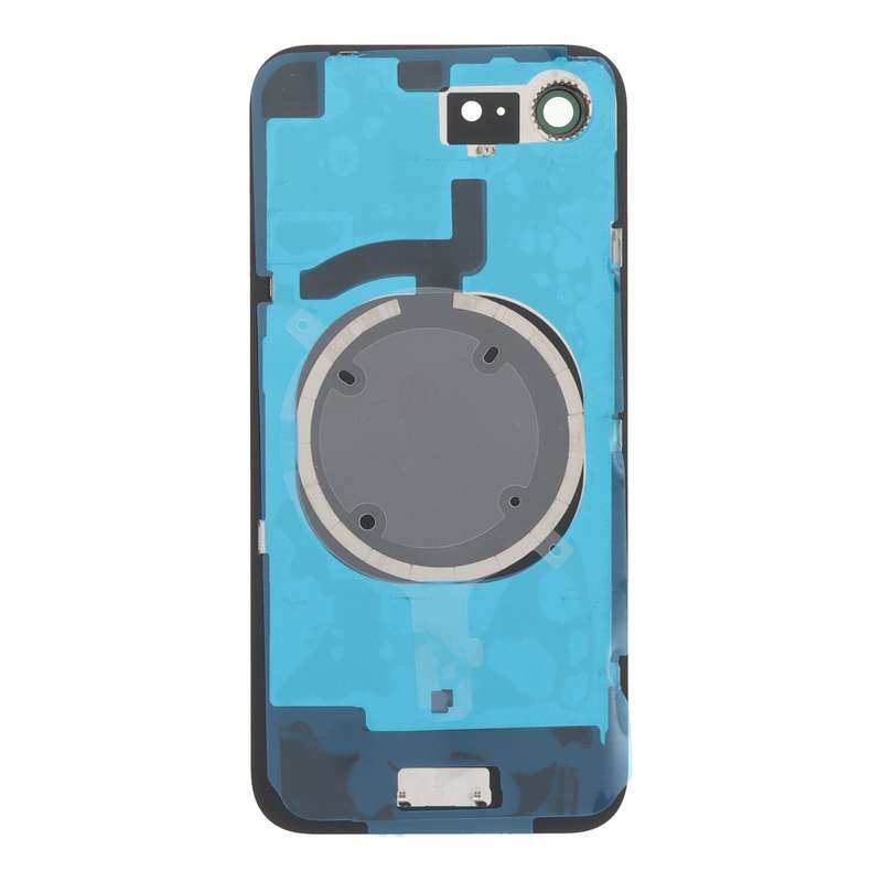Battery Door + Back Camera Lens and Bezel with Bracket for iPhone 16e Black OEM